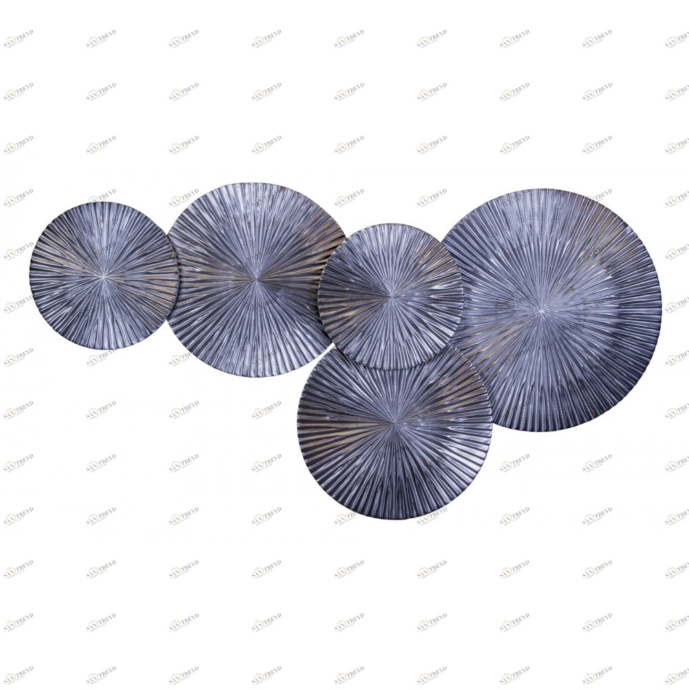 Панно на стену из дерева inflow Matt 130*85см. EVENHOME ДИЗАЙНЕРСКИЕ 129711 Серебро;матовый 