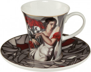 10630694 Goebel Пара кофейная 100мл "Мадам Ира" Фарфор