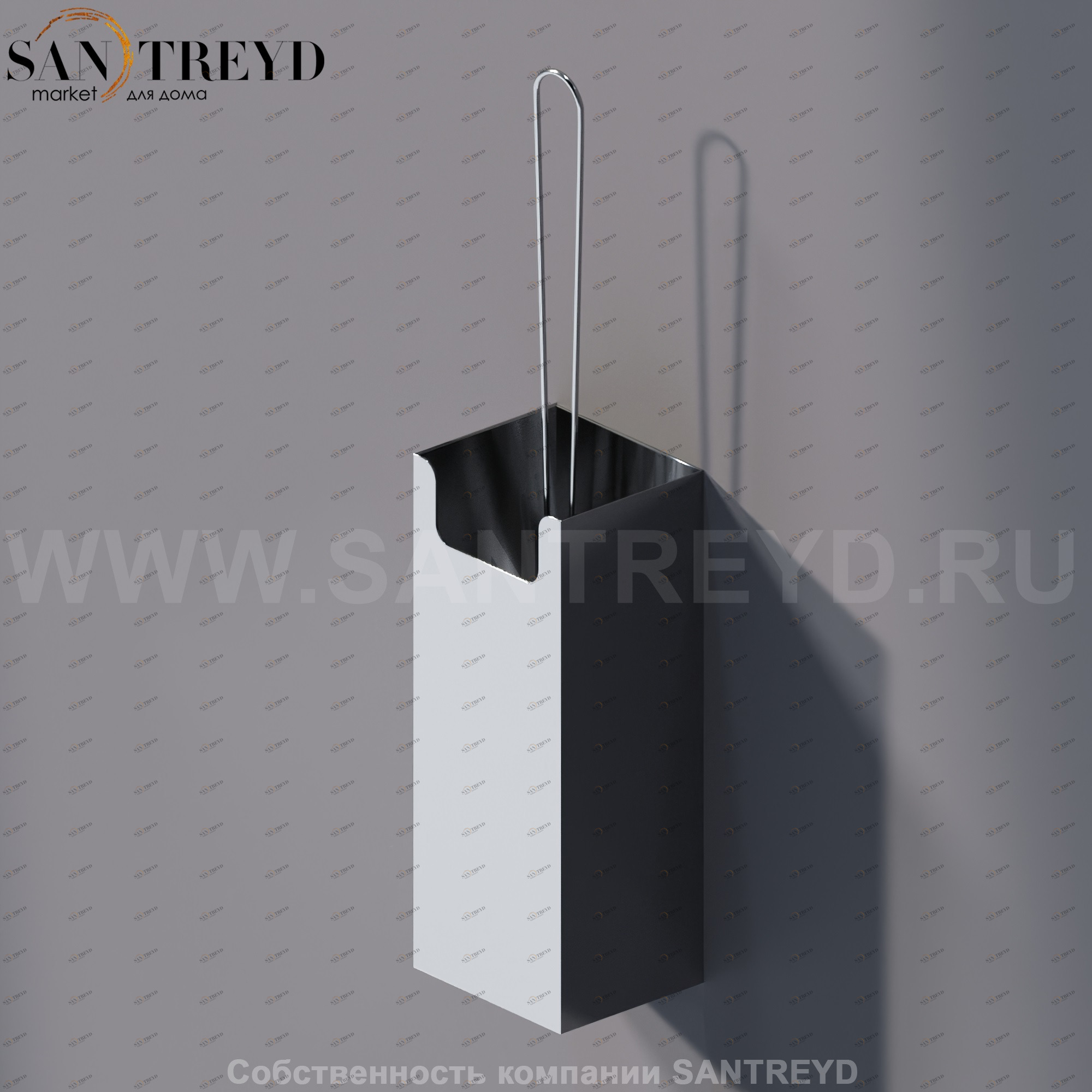 Agape MACH Туалетный ёрш настенный хромированный AMAC0665A