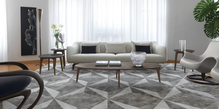 Giorgetti Прямоугольный шелковый коврик с геометрическими мотивами sun-id-1461534 - Вид №3