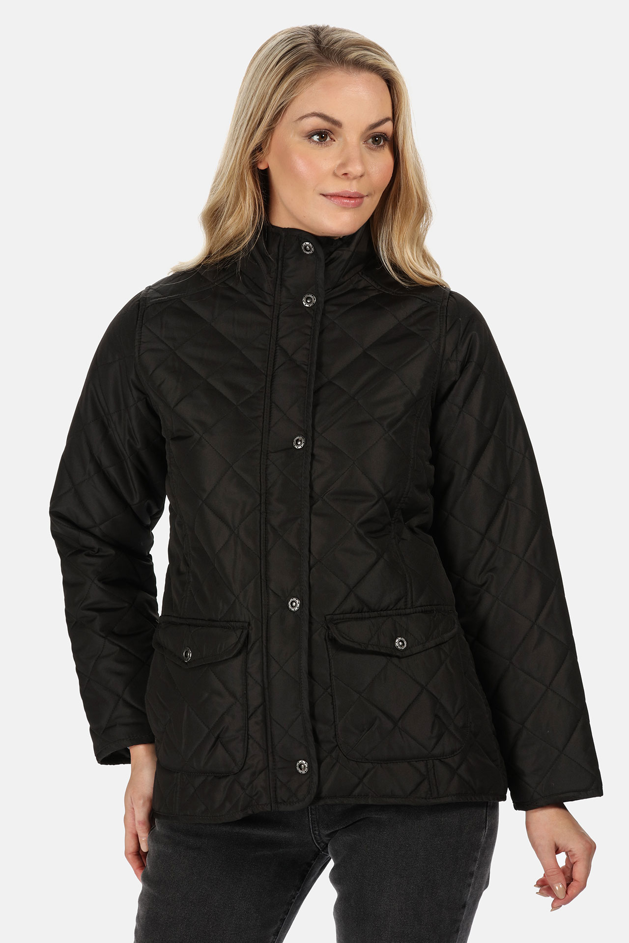 5041902 Куртка РЕГАТТА ПРОФЕШИОНАЛ ТАРАХ утепленная женская черная  Демисезонная одежда размер 12 (44) Спецодежда  - Вид №2