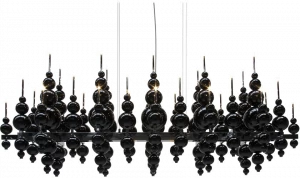 ILFARI Подвесной светильник с прямым и отраженным светом из стекла Tears from moon