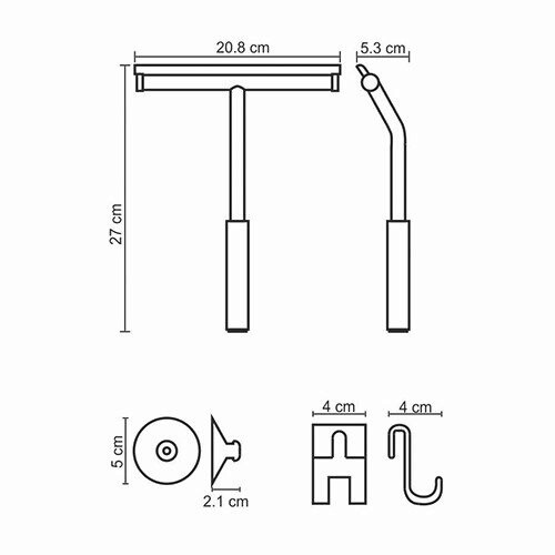 K-211 Скребок для душевой кабины WasserKRAFT  - Вид №2