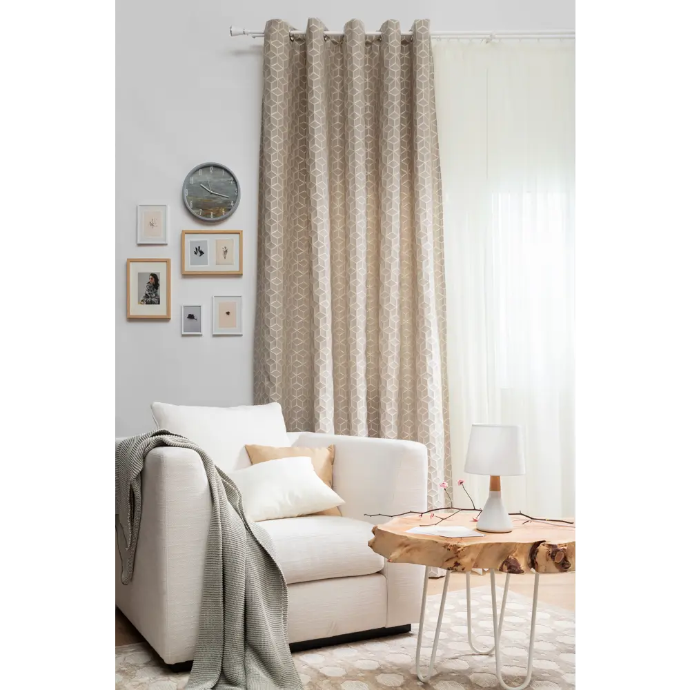 Настольная лампа Inspire Marseille 1xE14x40 Вт, металл/лён, цвет белый 18580402 STLM-2168686  - Вид №5