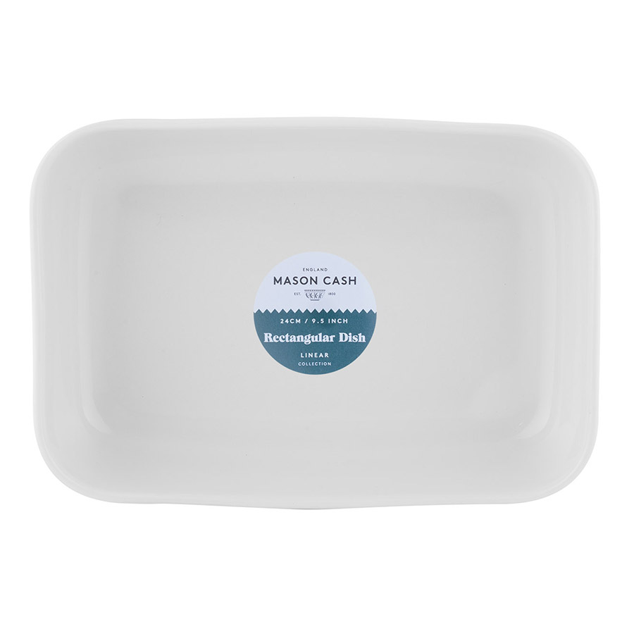2002.137 Блюдо для запекания linear, 16х24 см, белое Mason Cash  - Вид №3