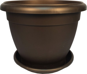 1003-7 Горшок цветочный Le Jardin 2 d=25 Бронза кор Цветочная коллекция
