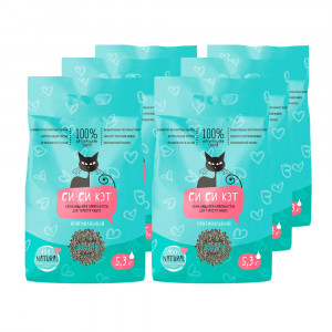 ПР0050429*6 Наполнитель для кошачьего туалета комкующийся 5,3л (упаковка - 6 шт) СиСиКэт