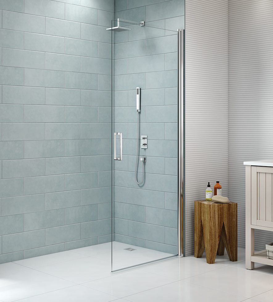 Душевая перегородка S8FPC100H Merlyn Pivot Хромированный