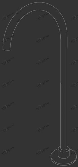 Ceadesign Напольный излив из нержавеющей стали для ванны Free ideas Fre 212