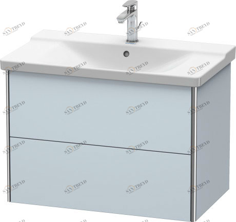 XS418109797 Тумбочка подвесная XSquare #XS4181 810 x 473 мм Светло-голубой шелковисто-матовый лак Duravit