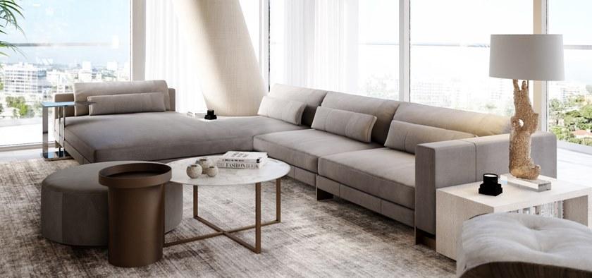 MORADA Круглый журнальный столик из мрамора и металла Hope Hope royal ct - Вид №2