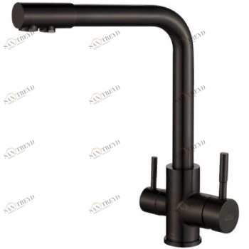 Steel Hammer SH 801 INOX GRAFIT PVD Смеситель для кухни Zorg 335 x 312 