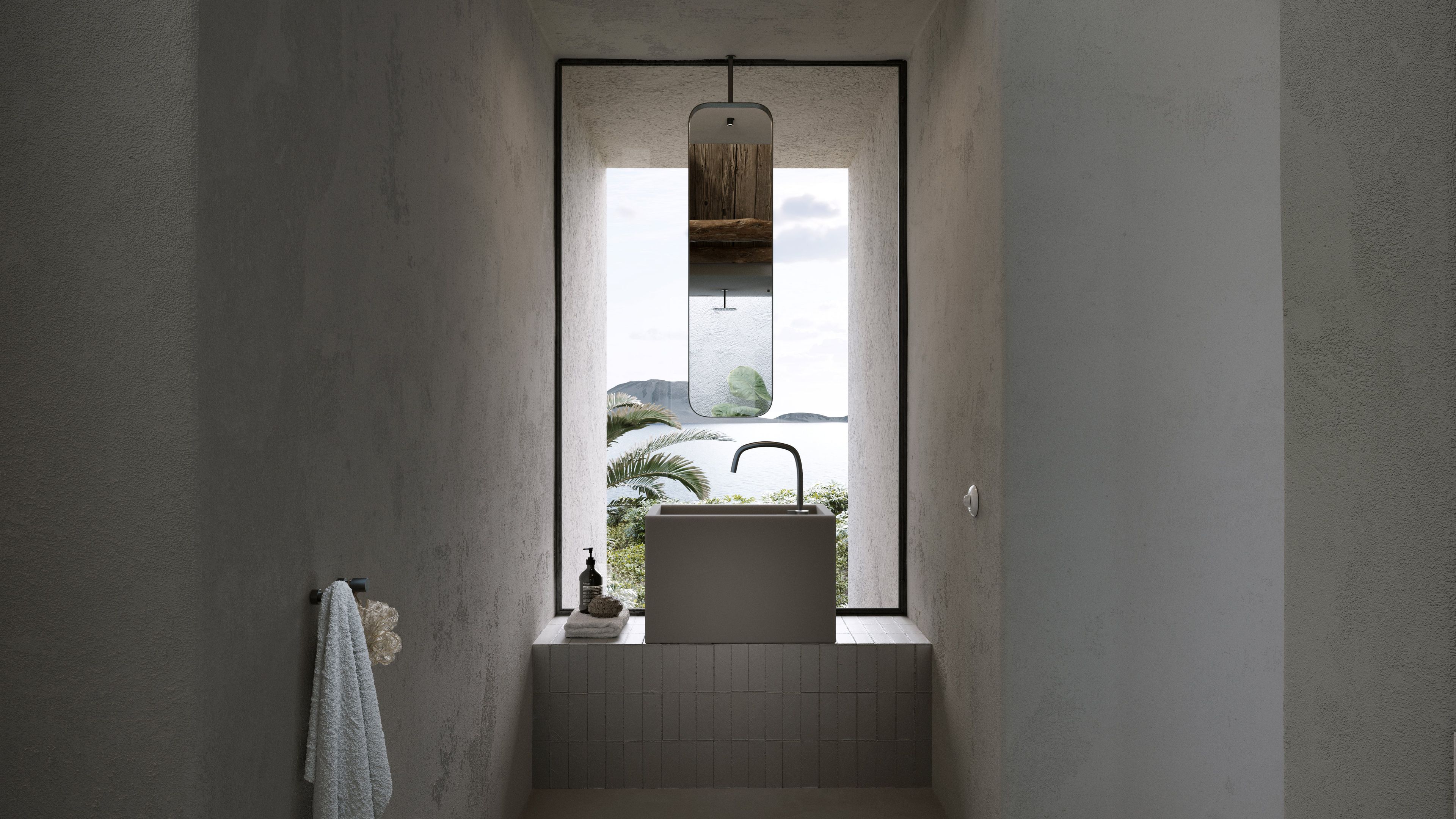 Одиночный подвесной умывальник из натурального камня COCOON Piet Boon ARCH-00052049 - Вид №33