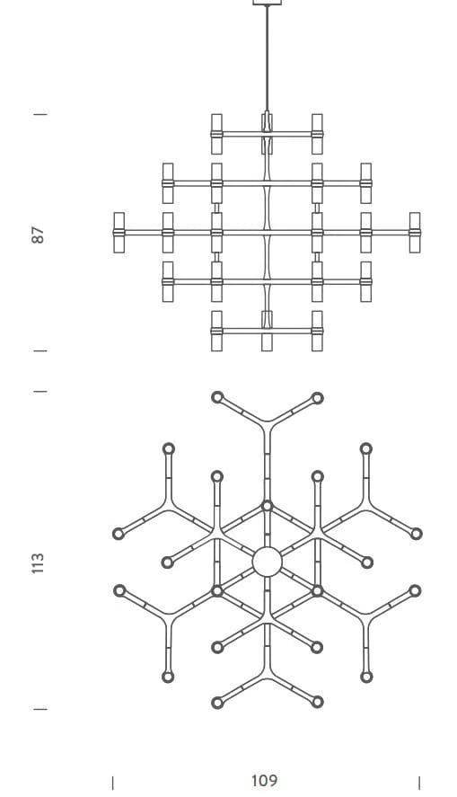 Литье под давлением алюминиевая светодиодная люстра NEMO ARCH-00049775 - Вид №4