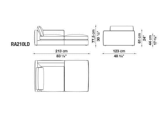Угловой диван из ткани B&B Italia Ричард ARCH-00040927 - Вид №57
