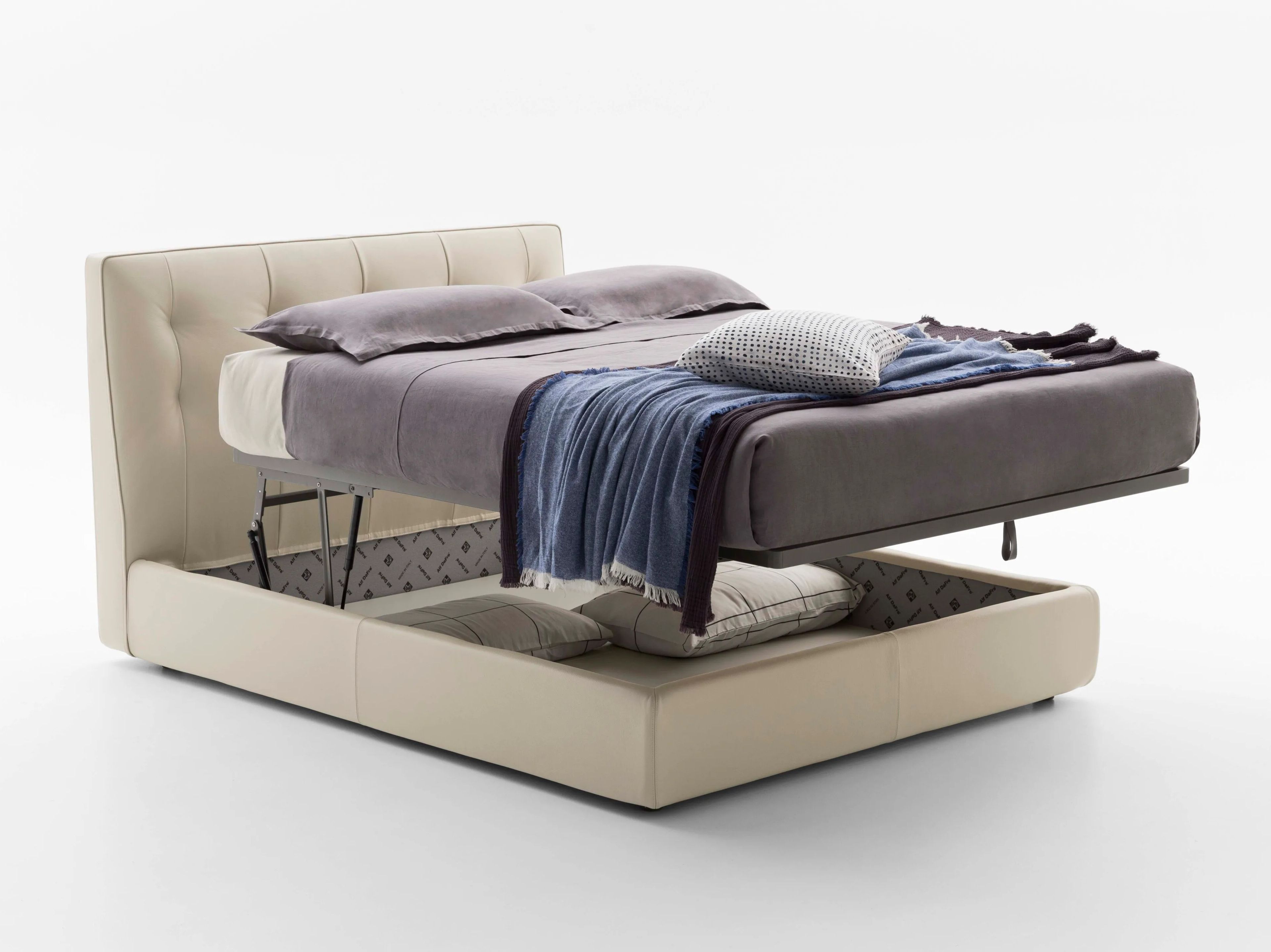 Двуспальная кровать-контейнер с капитонным изголовьем Alf DaFrè MIRAM ARCH-00150049 - Вид №2
