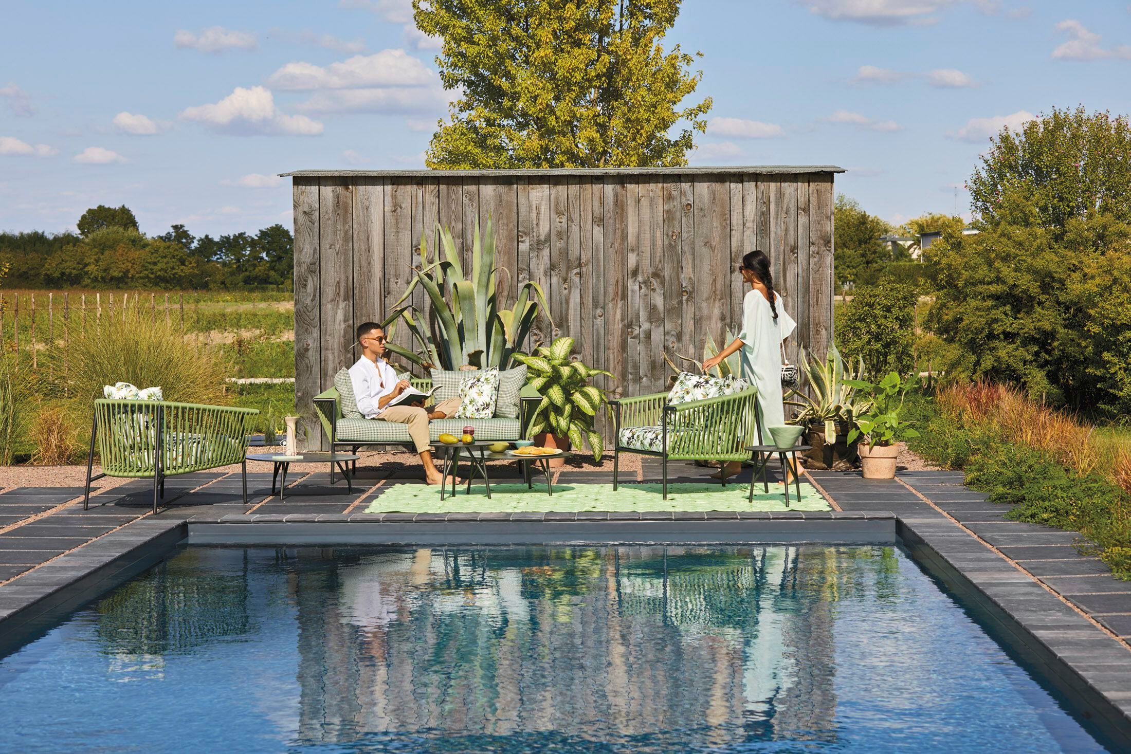 Круглый садовый стол HPL Roberti венок ARCH-00135532 - Вид №5