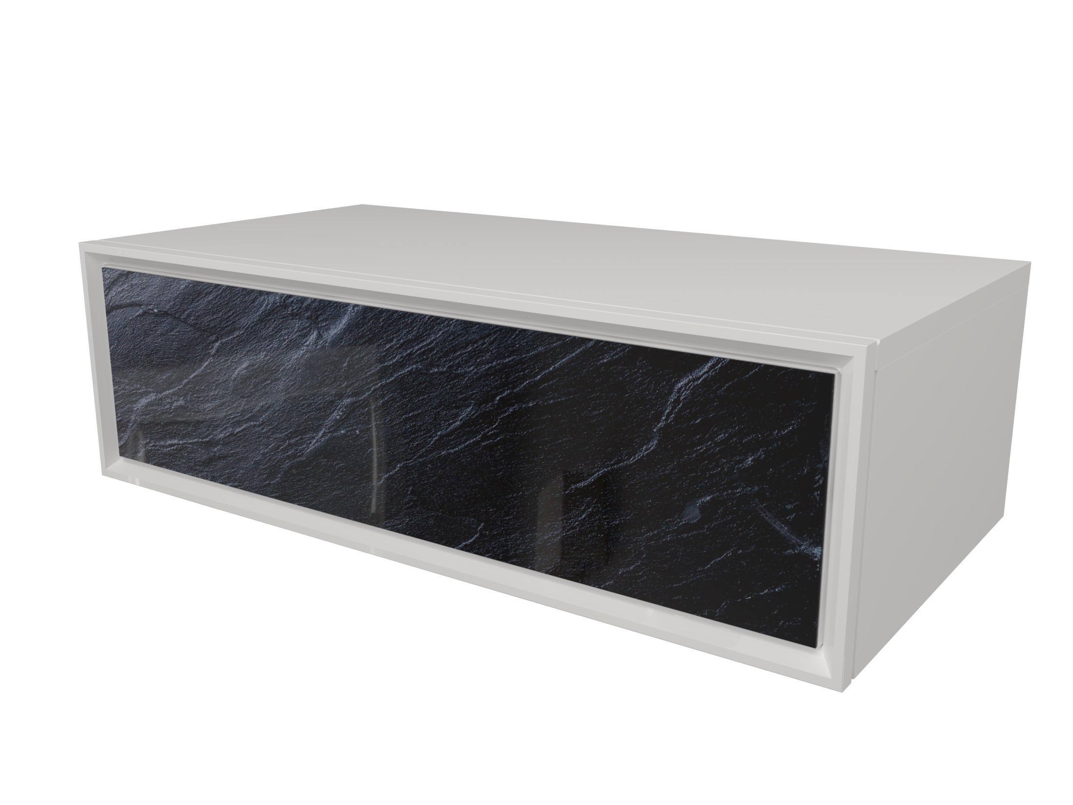 У72796 Тумба Milacco 100П 1в.я. Black stone (верх) 1 Marka 