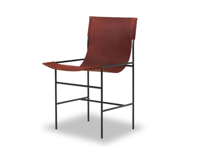 Кожаный стул с подлокотниками Baxter Leggia ARCH-00102016