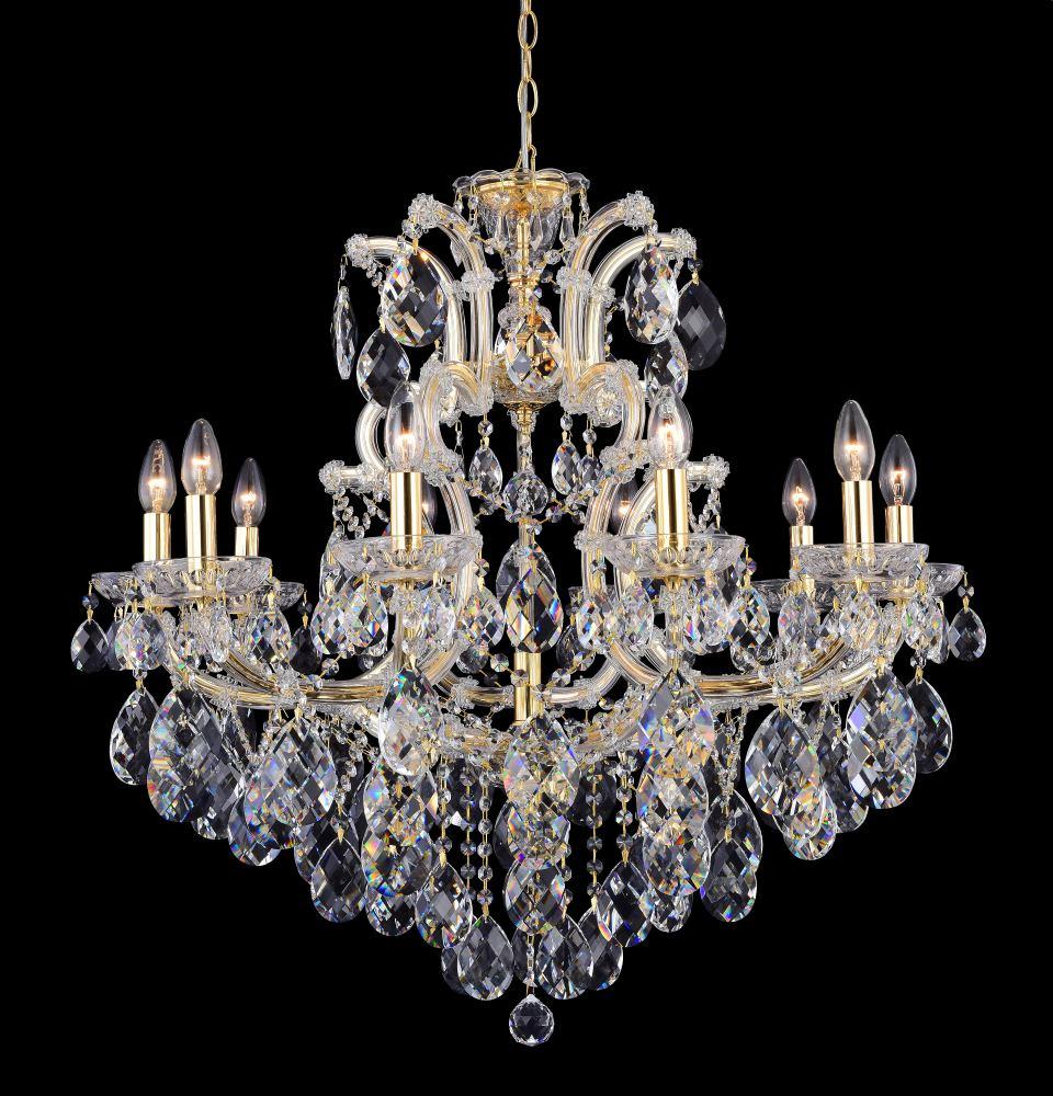Подвесная люстра Crystal Lux Isabel SP11 Gold/Transparent золото CRYSTAL LUX ДИЗАЙНЕРСКИЕ, ISABEL 220050 Золотой  - Вид №1