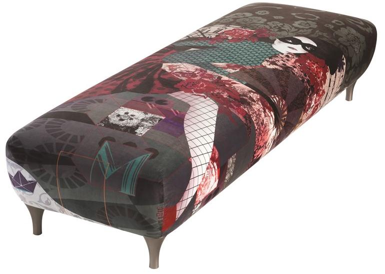 Roche Bobois Прямоугольный пуф из ткани Globe trotter sun-id-1444481 - Вид №4