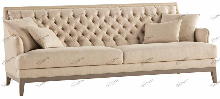 Roche Bobois Стеганый 3-местный кожаный диван Epoq sun-id-1390393