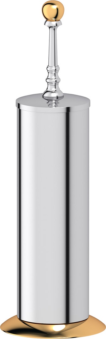 STI 130 Туалетный ерш с крышкой напольный 3SC STILMAR CHROME/GOLD Treesseci 3SC