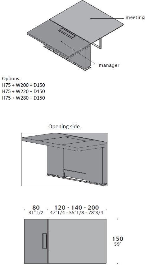 ESTEL GROUP Рабочий стол из стекла и кожи с системой прокладки кабелей Deck sun-id-1449973 - Вид №8