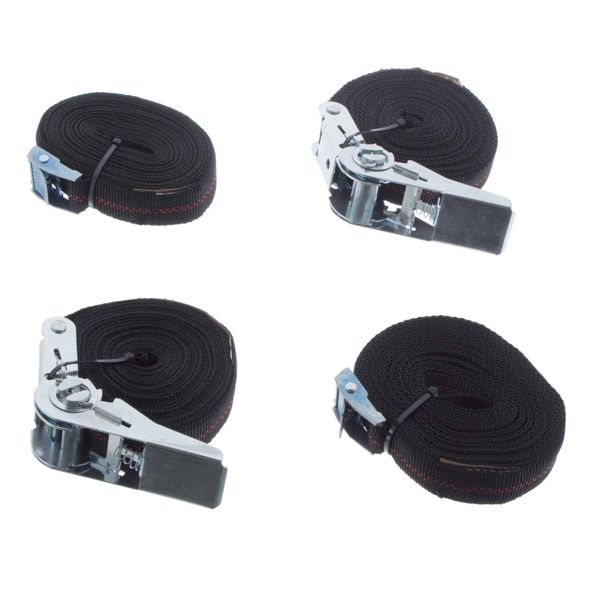 14396721 Набор ремней застежка, полипропилен, цвет чёрный, 4 шт Santreyd 