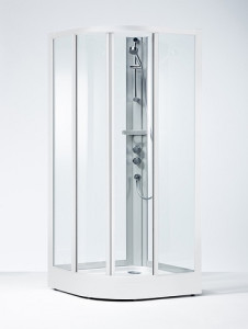 640080 IFO Душевая кабина круглая из кварца SKR VK в сборе SKR VK 900 x 900 std