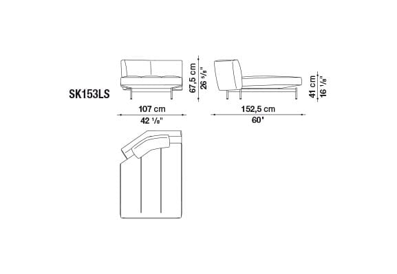 Секционный диван из ткани B&B Italia SAKé ARCH-00142615 - Вид №9