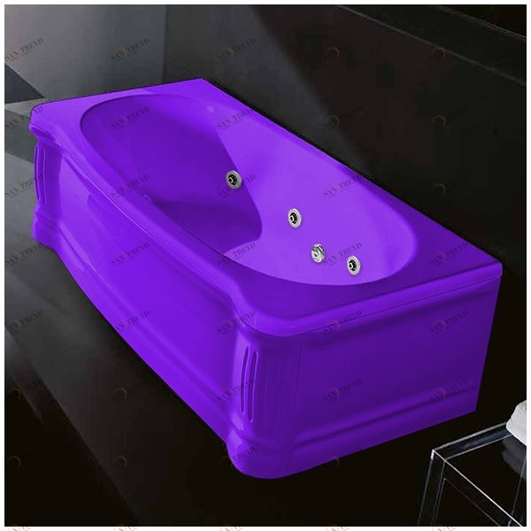 Ванна Gruppo treesse New Classic STD-V6777-SX-F фиолетовая с гидромассажем прямоугольная левая STDV6777SXF