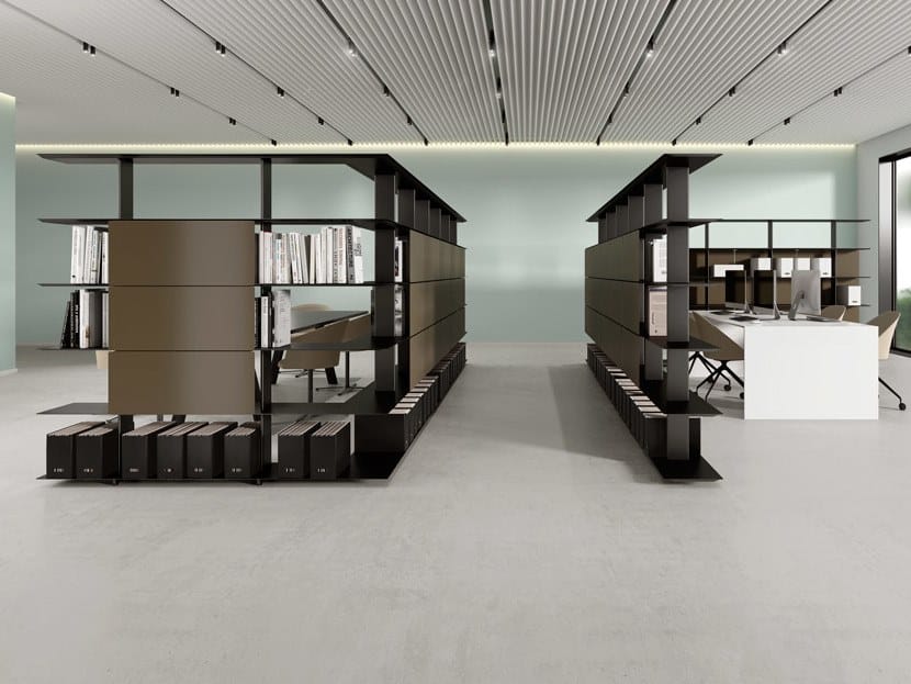 Прессованный алюминиевый офисный книжный шкаф Systemtronic ARCH-00110750 - Вид №4