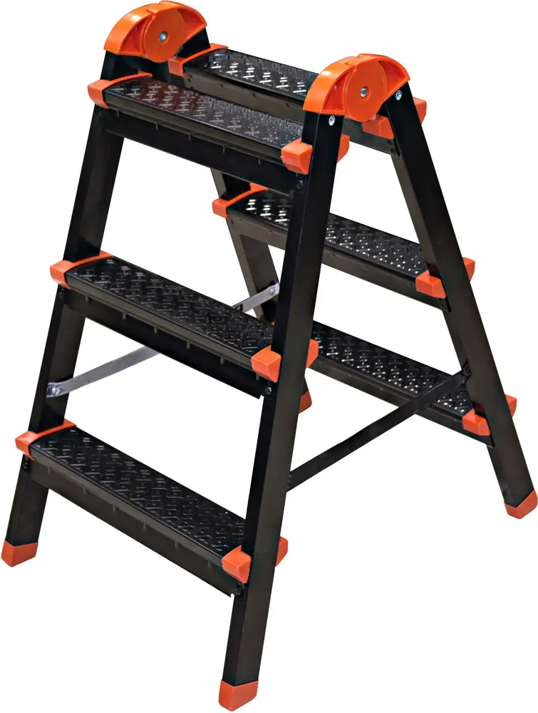 Стремянка-табурет Zalger: компактная и мобильная 3-ступенчатая модель 85172713
