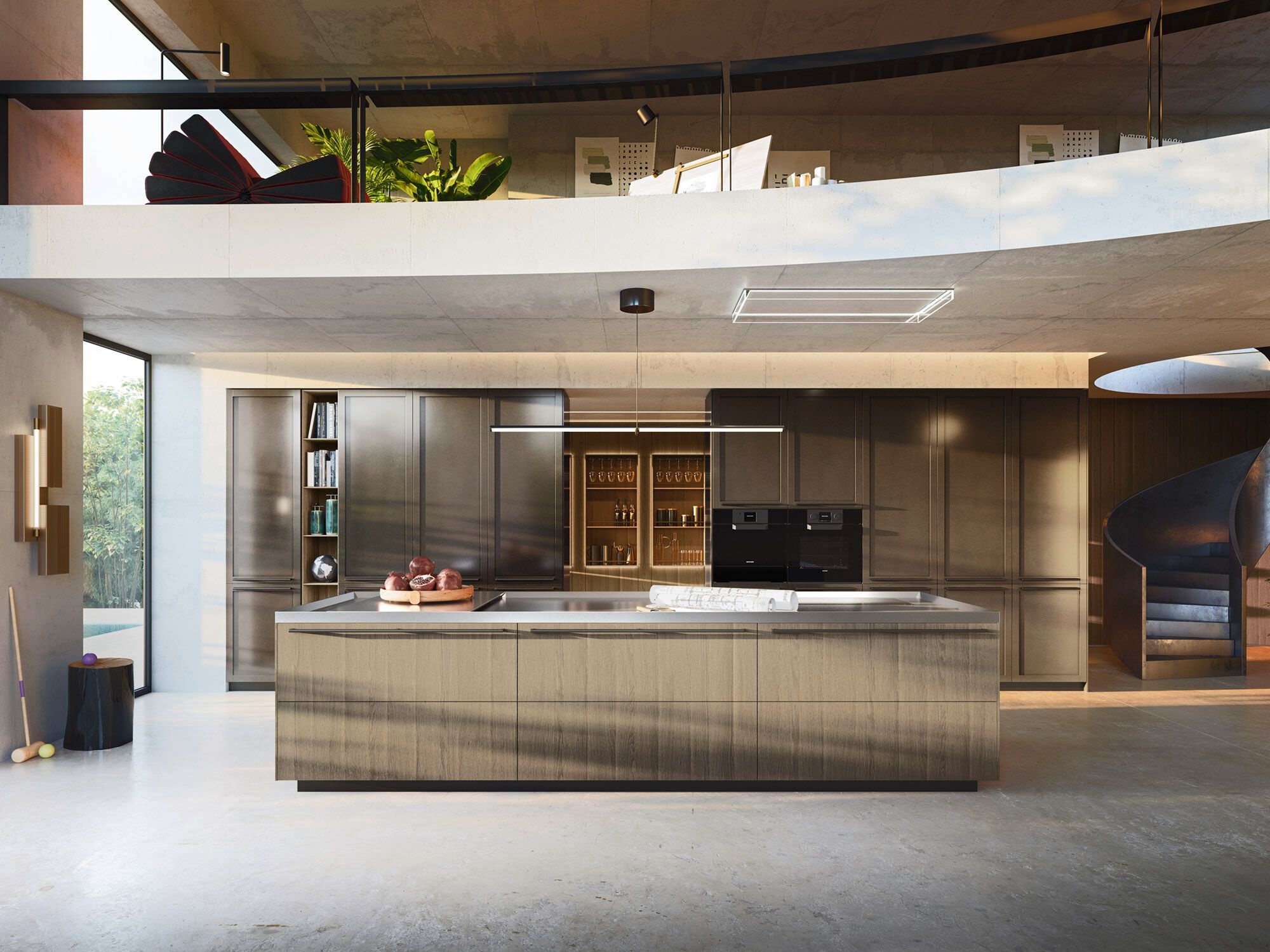 Встроенная кухня с островом Arrital Ak_Project ARCH-00104879