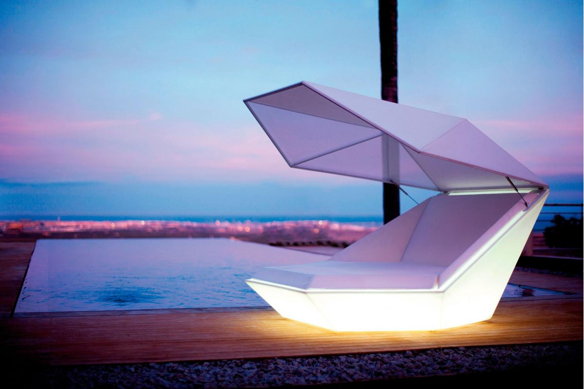 088547 Кровать Lounge с навесом LED Vondom Faz - Вид №3