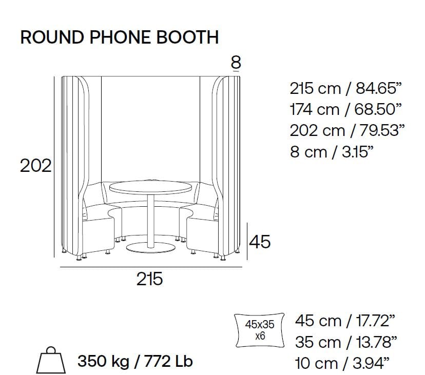 Остров офис акустическая ткань для кофе-брейка Adrenalina Maji Systems ARCH-00057430 - Вид №3