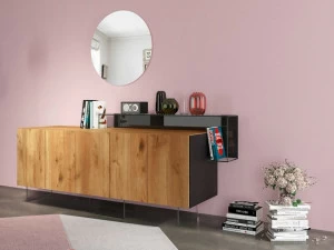 Lago Комод из дерева и стекла с распашными дверцами 36e8