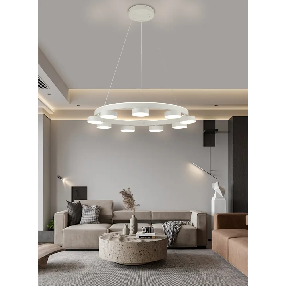 Люстра потолочная светодиодная Schaffner Dito 3590-600 WH с пультом управления 25 м² регулируемый белый свет цвет белый 89374511 STLM-2002516  - Вид №13