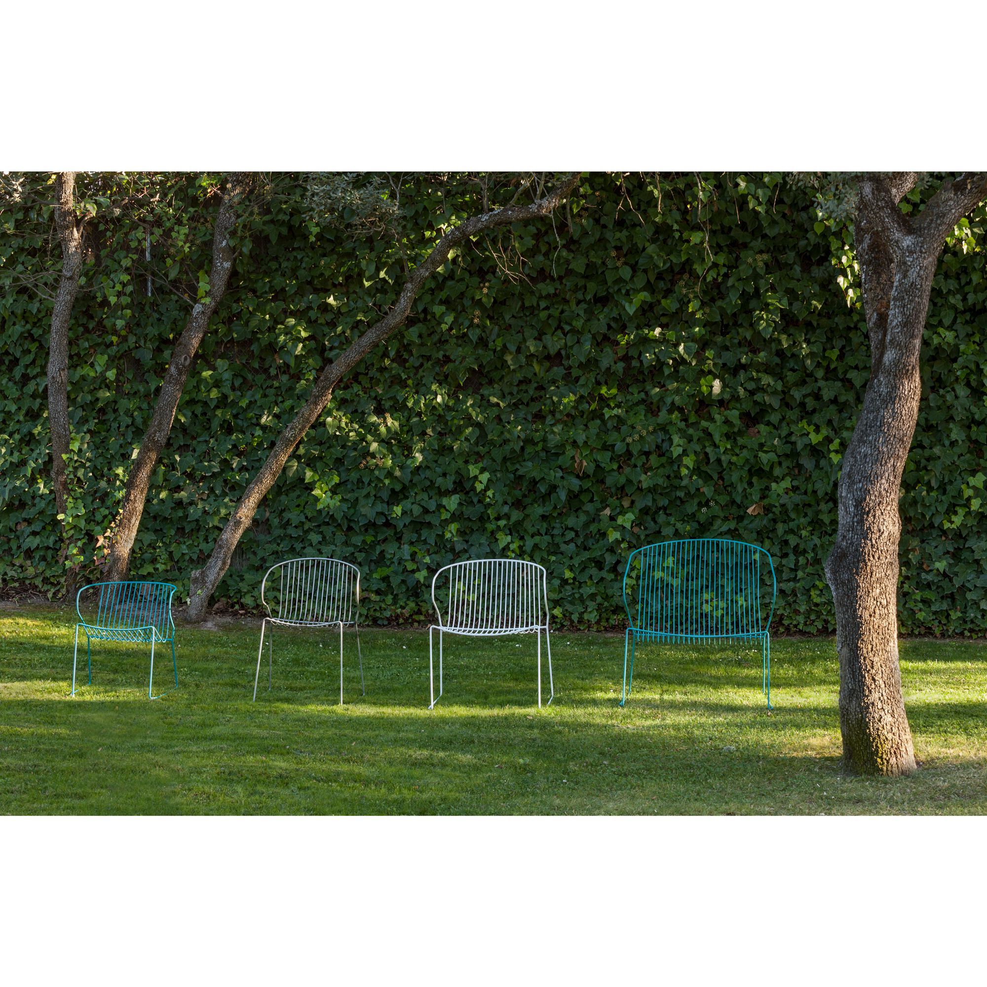 Стальной штабелируемый садовый стул с подлокотниками iSimar Bolonia ARCH-00080085 - Вид №3