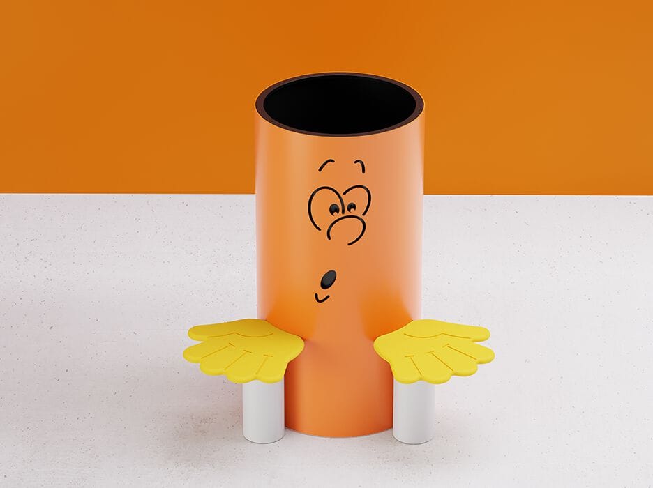 Плантатор с сиденьями для детей из оцинкованной стали DIMCAR TITO INCURIOSITO ARCH-00050039 - Вид №1