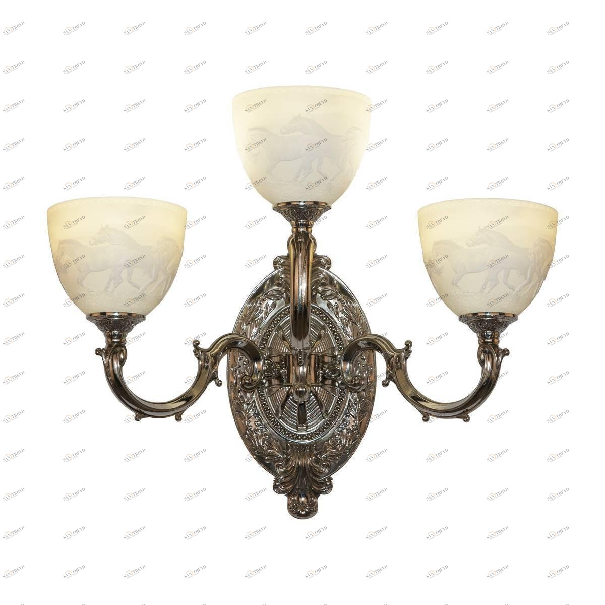 Бра настенное бежевое Bohemia Ivele 7214B12P Horse BOHEMIA IVELE ПОД СТАРИНУ 00-3889107 Бежевый 