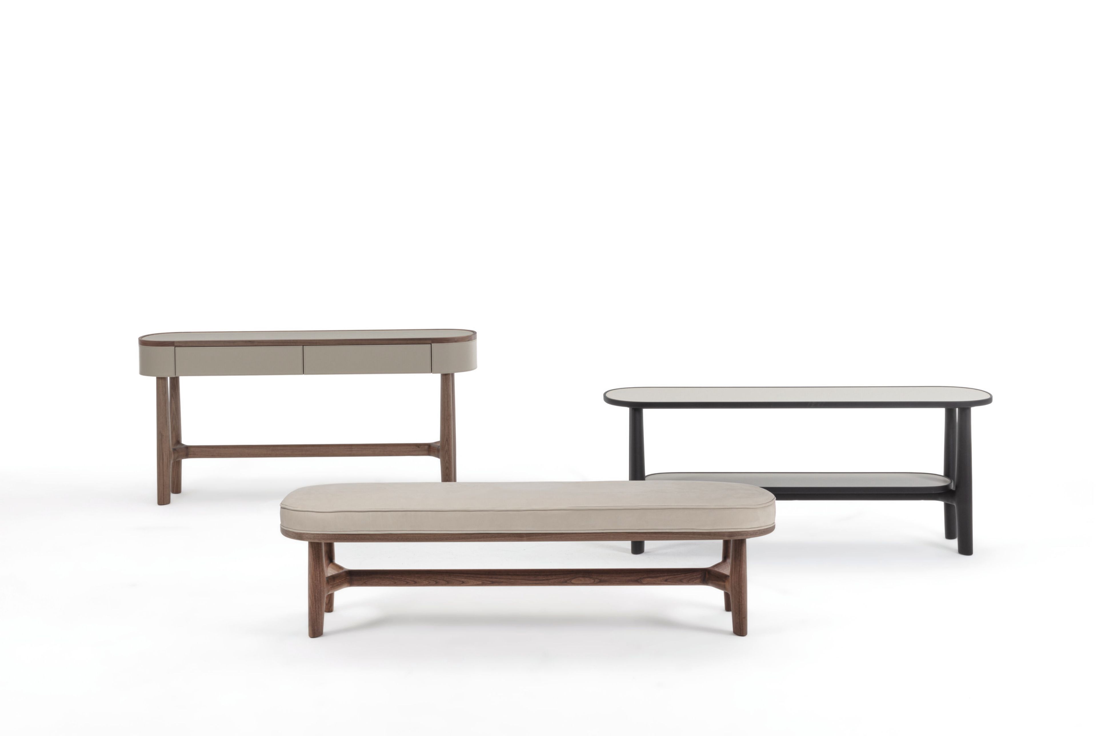 Мягкая скамейка из грецкого ореха Porada Twenty-Four ARCH-00131796 - Вид №2