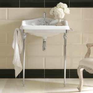 DA3070  3SC Консоль Dandy с умывальником LA01, сифоном и полотенцами Classico