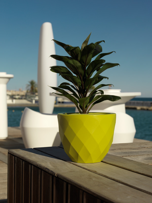 073081 Кашпо Nano матовое Ecru 12см Vondom Vases - Вид №1