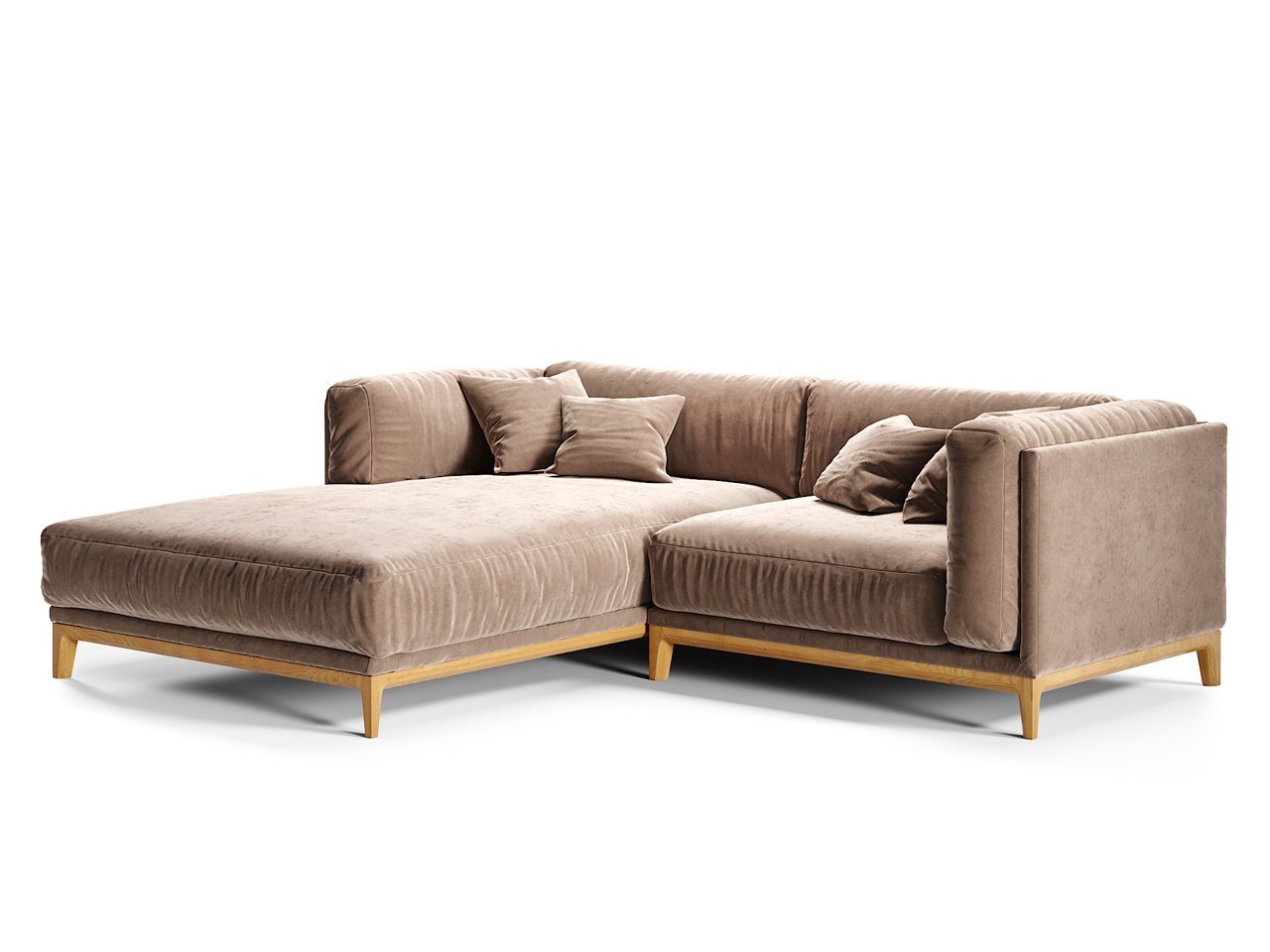Диван Case угловой бежевый THE IDEA ДИЗАЙНЕРСКИЕ 210530 Бежевый  - Вид №1