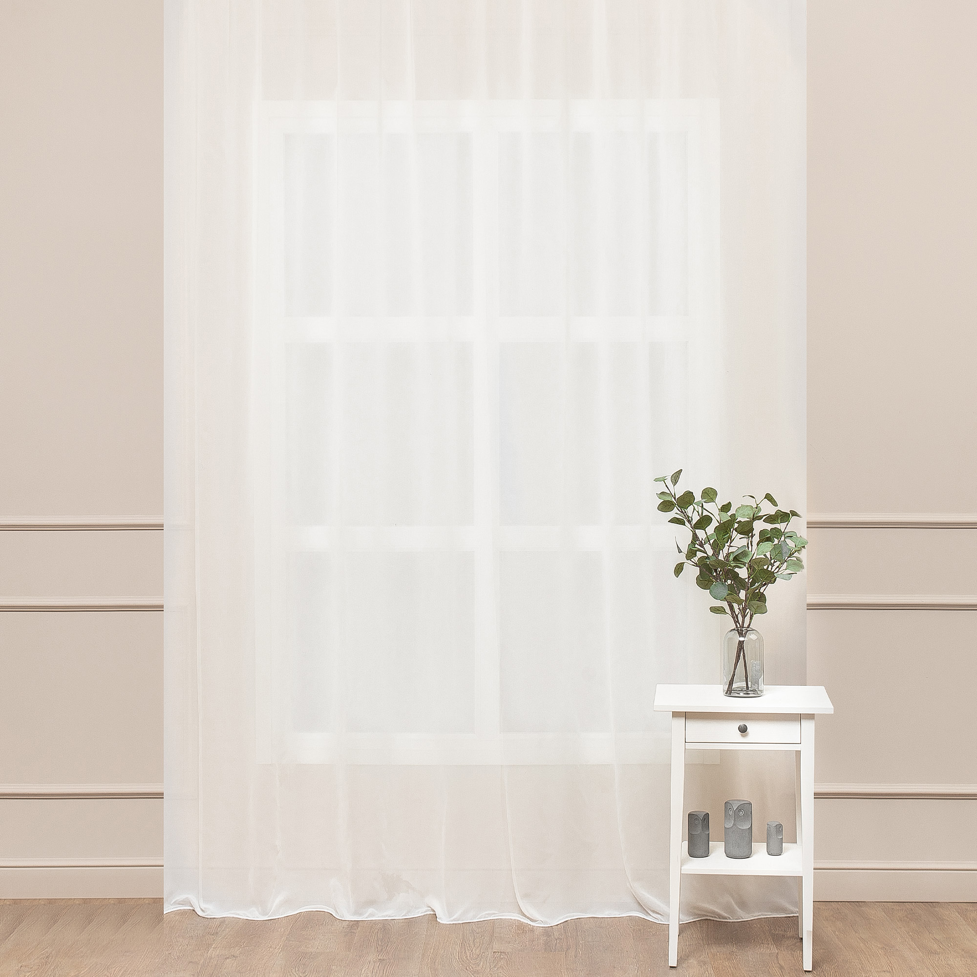 Тюль молочный STLM-0063118 TEX REPUBLIC - нежная вуаль для гостиной 85486224  - Вид №3