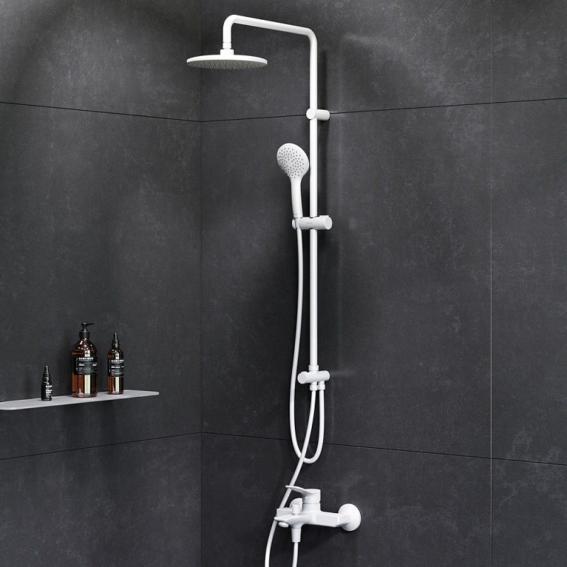 F43885A14 набор 2в1: см-ль д/ванны/душа верхний душ d 220 мм ручн.душ 110 мм 1 ф-ция душев AM.PM X-Joy  - Вид №1