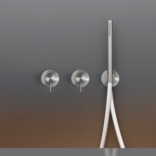 Настенных 2 смесителей, установленные для ванной / душа с цилиндрический ручной душ диаметр 18 м т <спа > &. Не цветные ручки  GAS25 CEADESIGN  - Вид №1