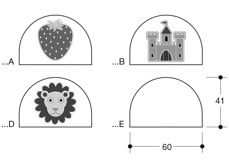33.1771B лист с пиктограммами HEWI System 111 | Polyamid  - Вид №2